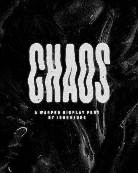 CHAOS - WARPED DISPLAY FONT