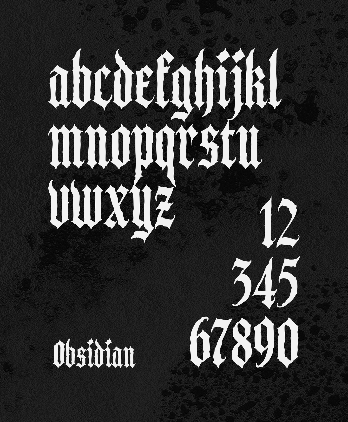 OBSIDIAN GOTHIC FONT
