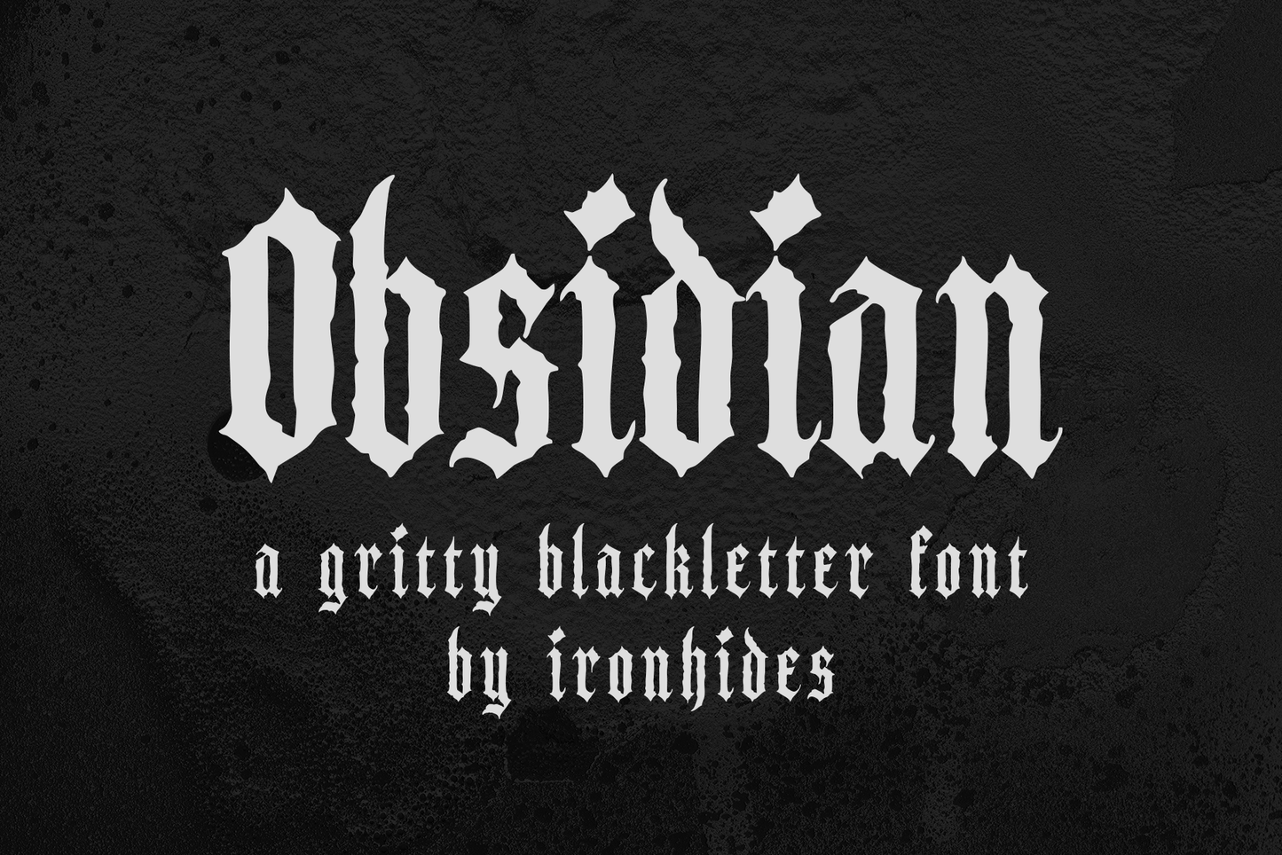 OBSIDIAN GOTHIC FONT
