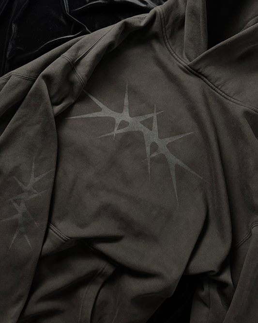 THORN HOODIE - FADED BLACK